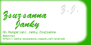 zsuzsanna janky business card